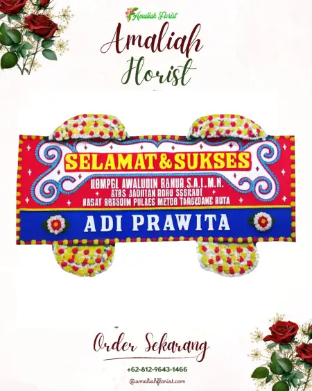 Papan Bunga Ucapan Selamat Bubaa
